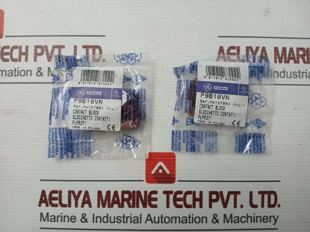 Lot Of 5x Contact Block Brand General Electric P9b10vn