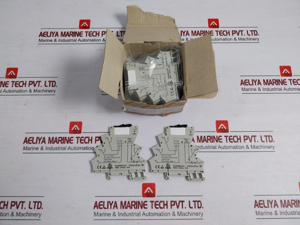 Lot Of 5x Mrz Micro-Relay Terminal Module 8533660000 24vdc Brand Weidmuller