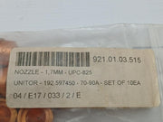 Lot Of 5x Nozzle - 1, 7mm-Upc-825 Brand In Unitor