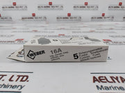 Lot of 5X WEBER DT II 16A GG 16A 500V Slow Blow Fuses 7 611919 017091