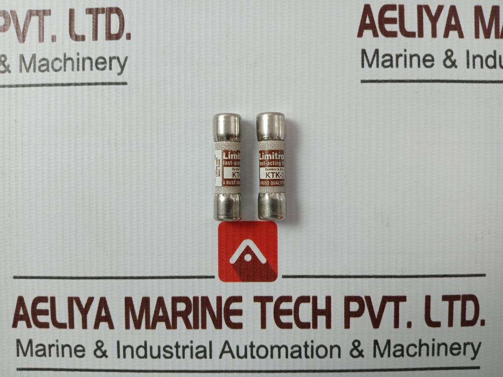 Lot Of 6X Bussmann Ktk-3 Fast-acting Supplementary Fuse