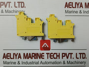 Lot Of 6X Din Rail Terminal Block By Phoenix Contact  Uk 10-twin-pe