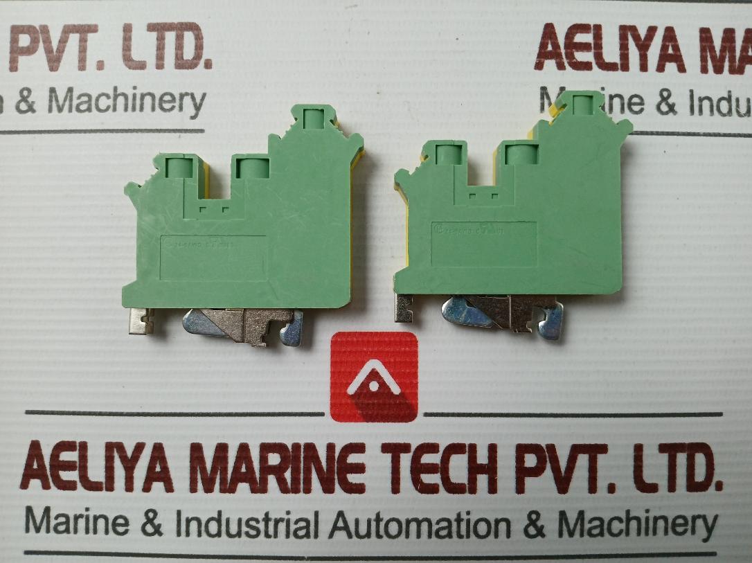 Lot Of 6X Din Rail Terminal Block By Phoenix Contact  Uk 10-twin-pe