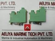 Lot Of 6X Din Rail Terminal Block By Phoenix Contact  Uk 10-twin-pe
