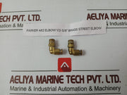 Lot Of 6X Parker Brass Street Elbow Lube 4 462 1/2-3/8”