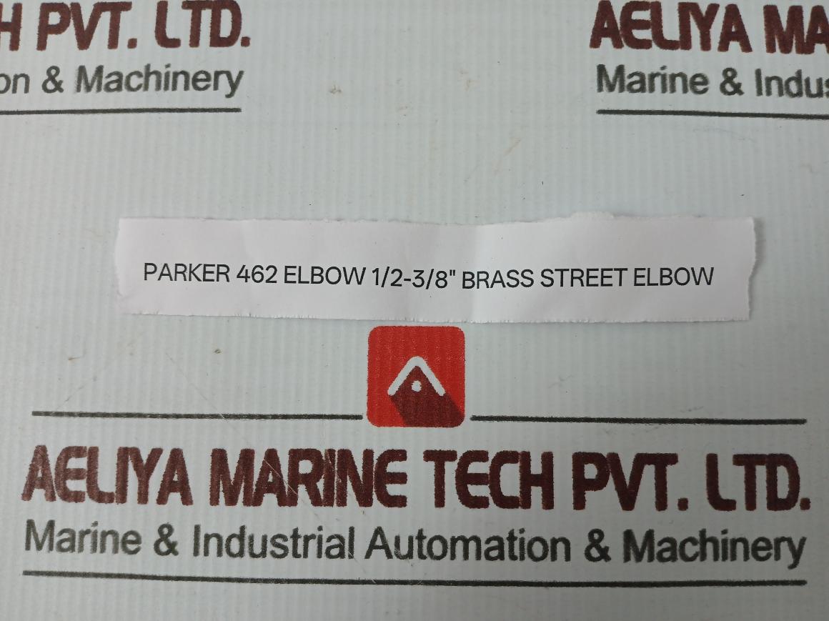 Lot Of 6X Parker Brass Street Elbow Lube 4 462 1/2-3/8”