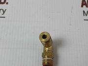 Lot of 6X PARKER Brass Street Elbow Lube 4 462 1/2-3/8”