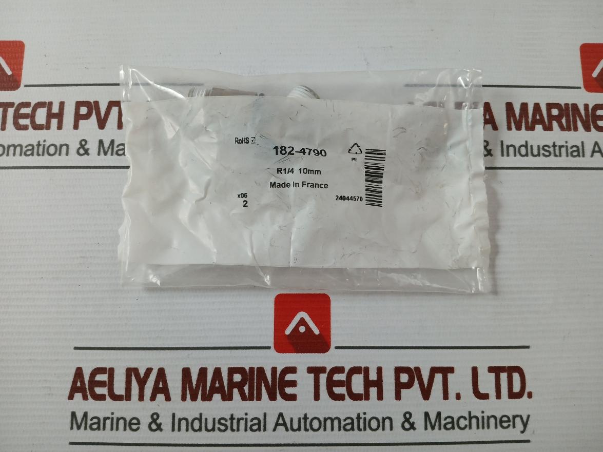 Lot Of 6X Rs 182-4790 Pneumatic Push-in Fitting/Tube Connector R1/4 10Mm