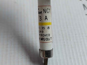 Lot of 6X Utsunomiya Electric NC1 3A Cello-Lite Fuse 20KA NK E-3049