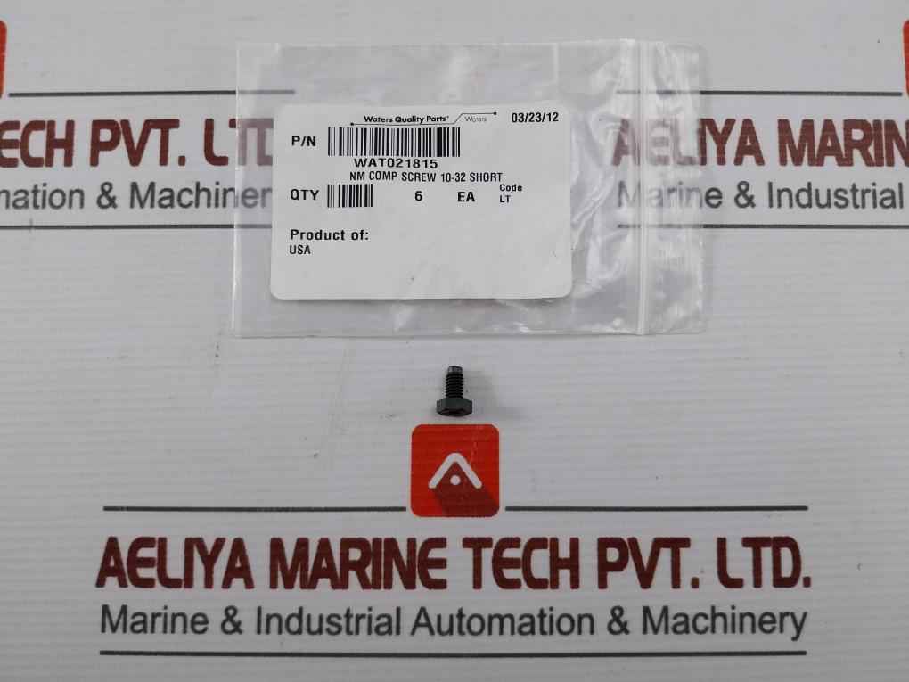 Lot Of 6x Compression Screw Waters Wat021815