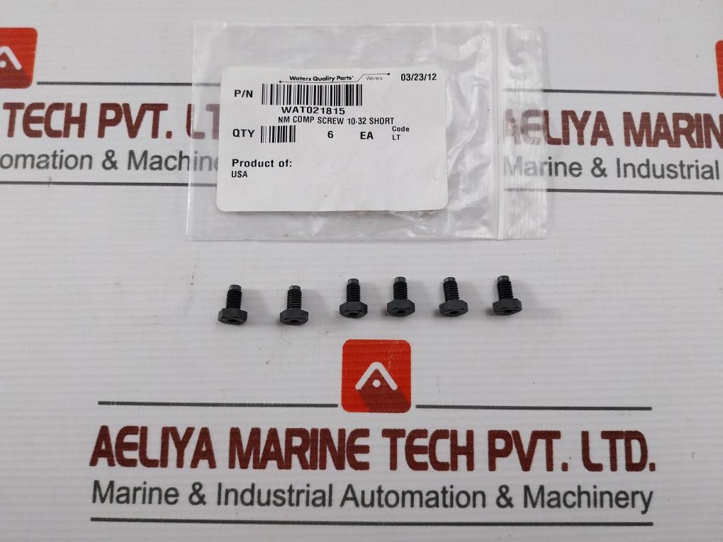 Lot Of 6x Compression Screw Waters Wat021815
