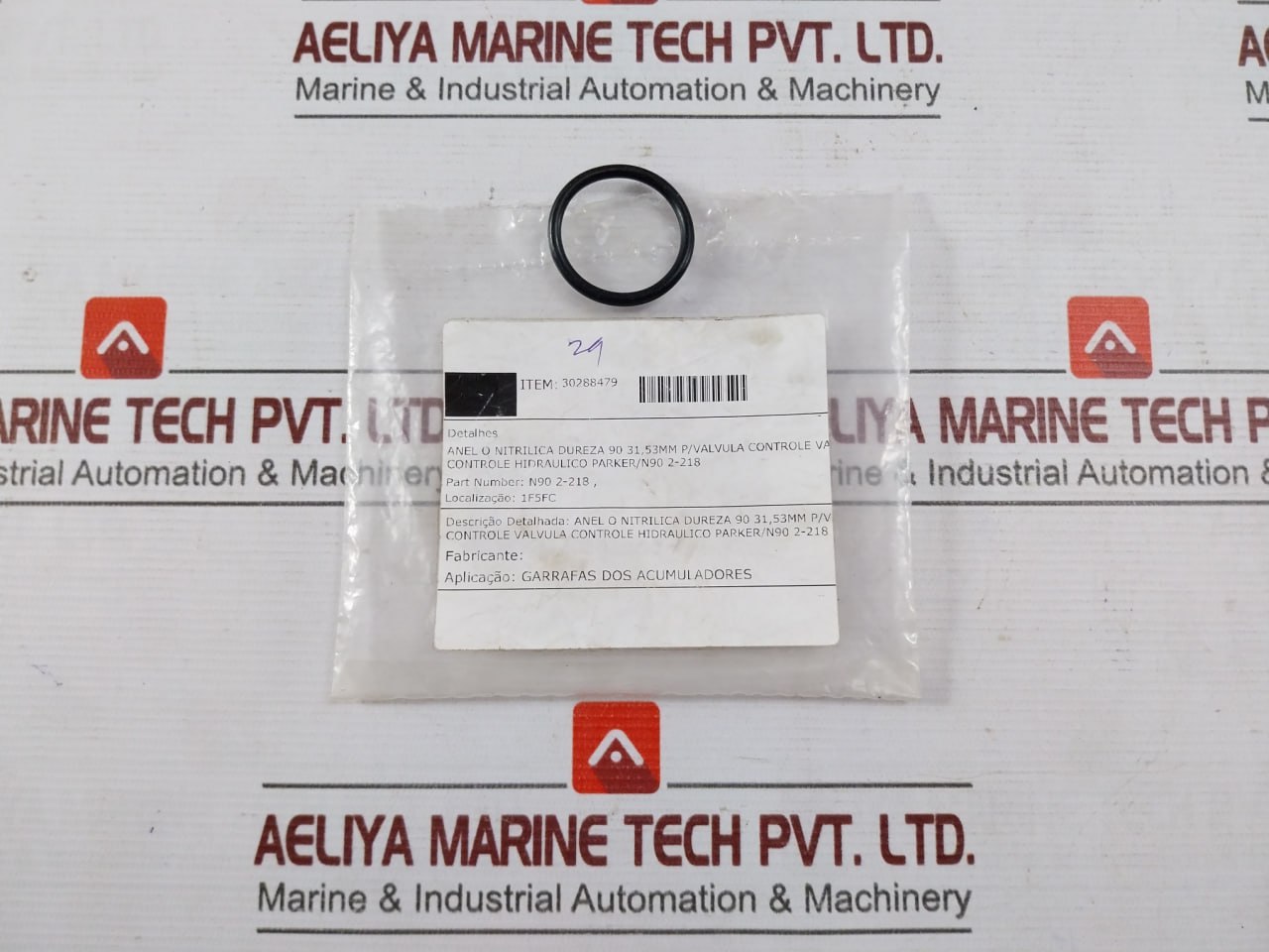 Lot of 7X PARKER N90 2-218 High-Hardness O-Ring For Hydraulic Control Valve