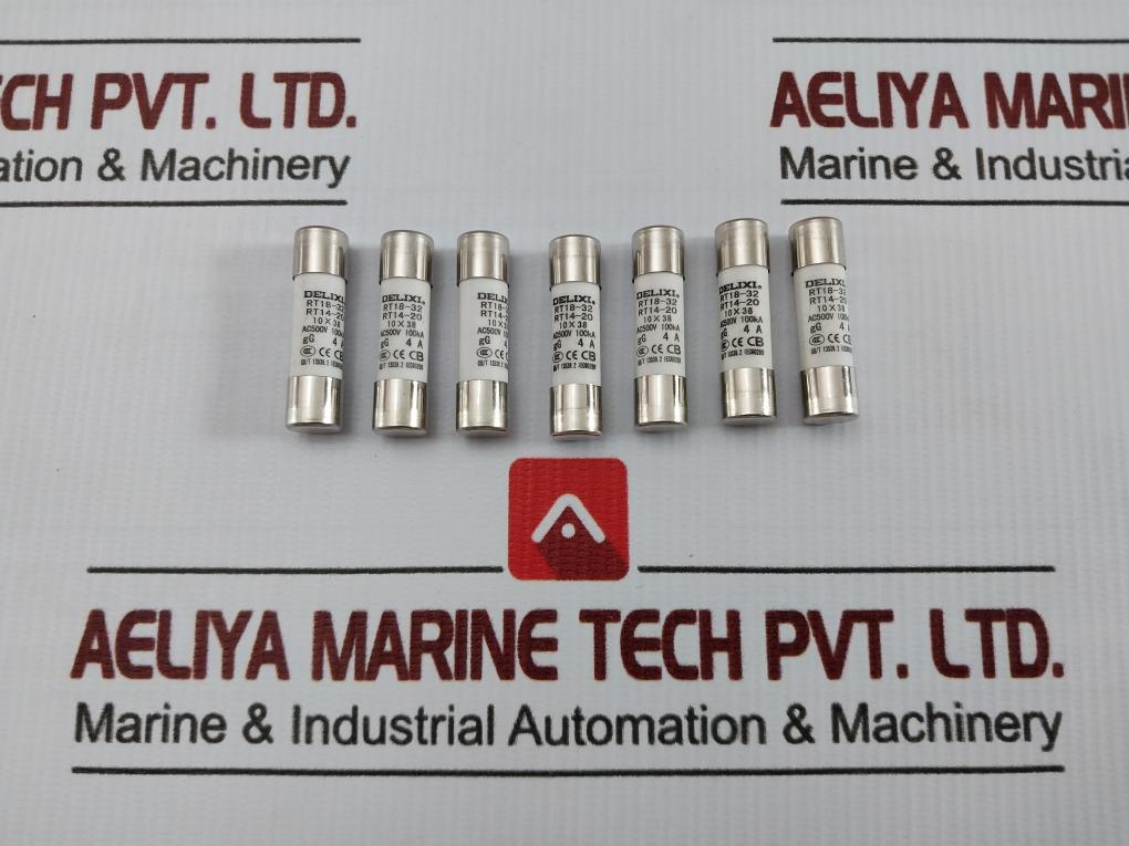 Lot Of 7x Gg 4a Delixi Ac500v Cylindrical Ceramic Tube Fuse