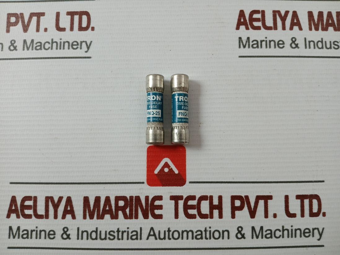 Lot Of 8X Bussmann Fnq-25 Time Delay Fuse 10Ka 500V A.C.