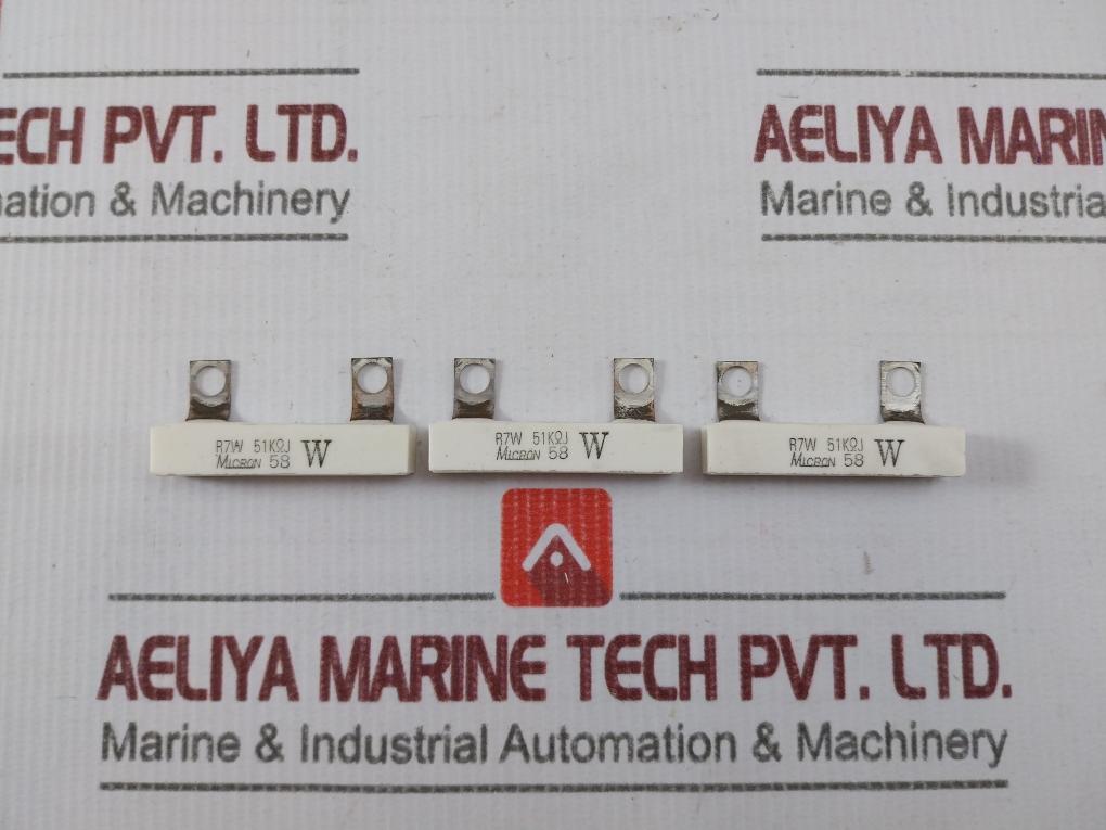 Lot Of 9X Micron R7W Wirewound Power Resistor 58W