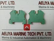 Lot Of 9X Pe Terminal Block Wpe 6 By Weidmuller