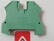 Lot Of 9X Pe Terminal Block Wpe 6 By Weidmuller