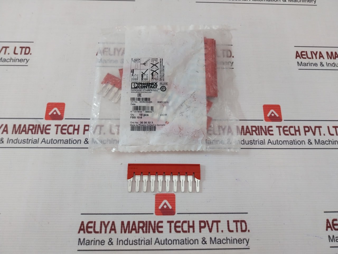 Lot Of 10X Phoenix Contact Fbs 10-8 Plug-in Bridge 3030323