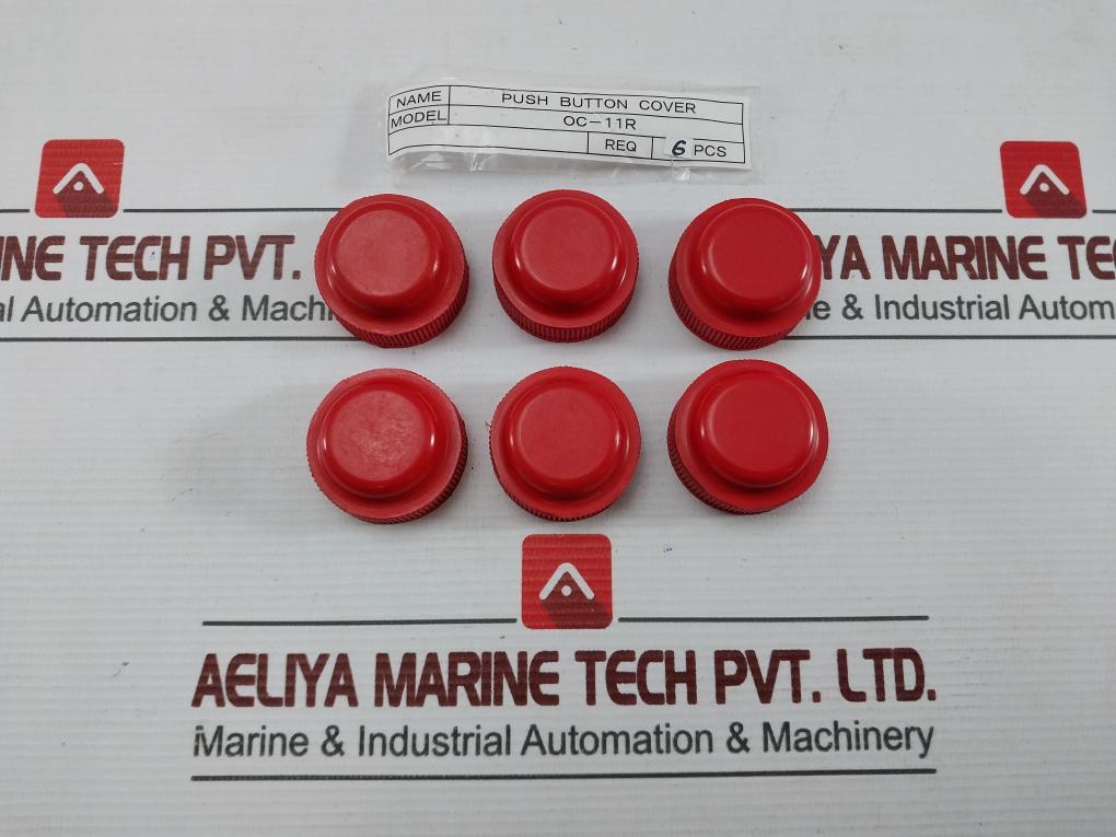Lot Of 3X Idec Oc-11R Push Button Cap