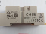 Lot of 3X OMRON PYF14A-N Relay Socket DIN Rail 5A 250VAC