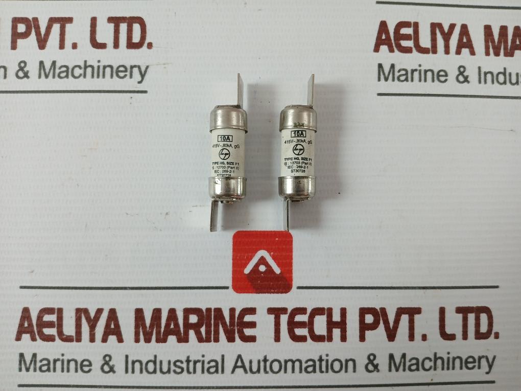 Lot Of 5X L&T St30728 Hrc Fuse Link 10A 415V Clip-in Type New