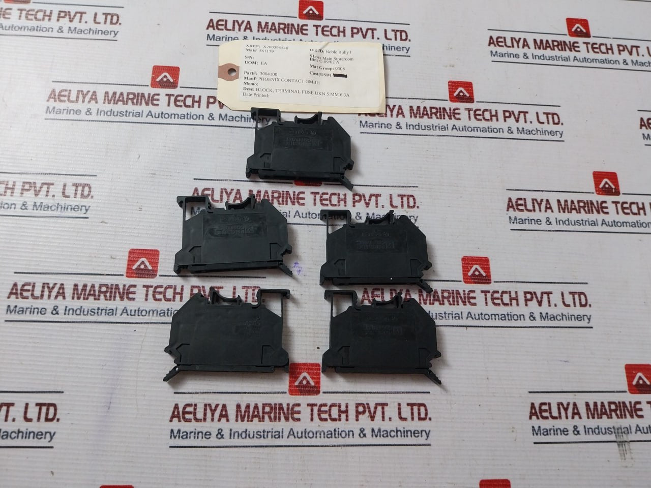 Lot Of 5X Phoenix Contact Uk5-hesi Fuse Terminal Block 3004100 6.3A 800V