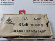 Lot of 5X Shanghai Electric RL9626-25 Fuse 16A 500V