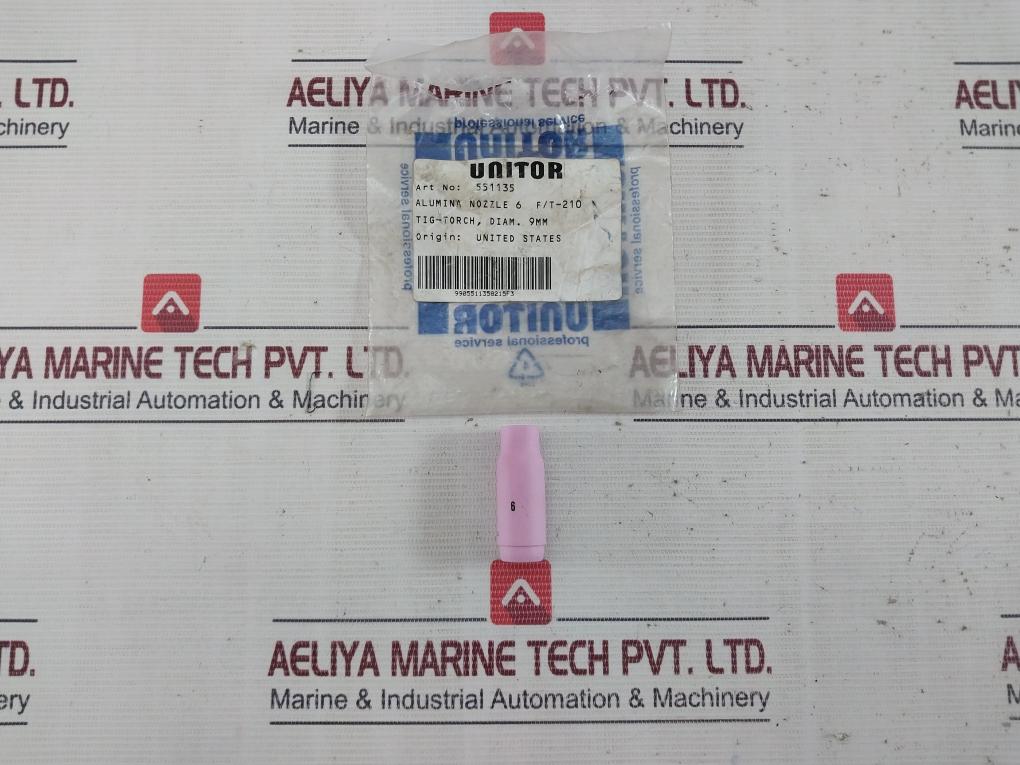 Lot Of 5X Unitor 551135 Alumina Tig Nozzle