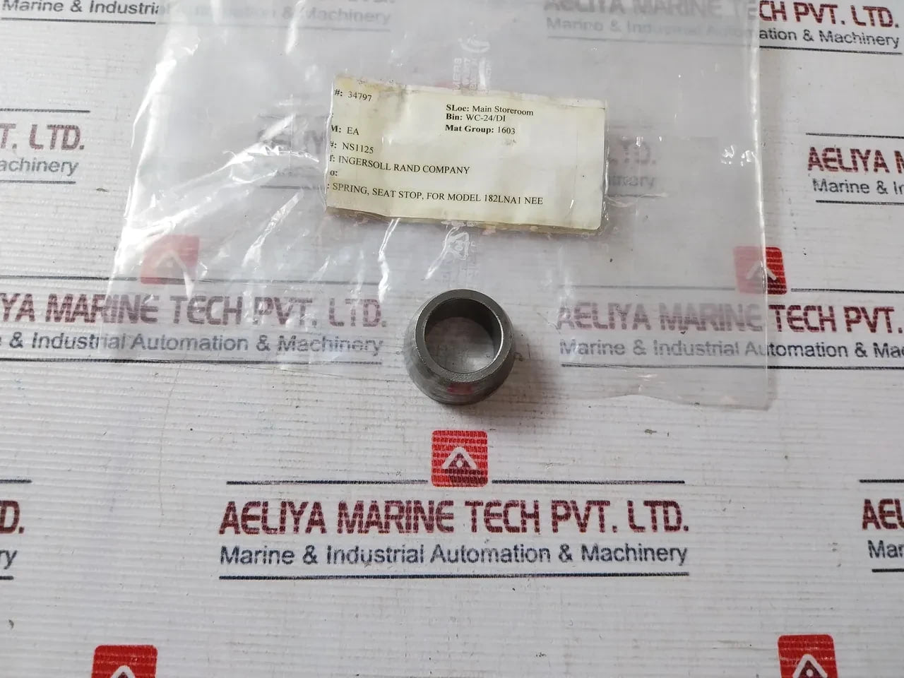 Lot Of 7X Ingersoll Rand Ns1125 Spring Seat Stop For Model 182Lna1 Nee