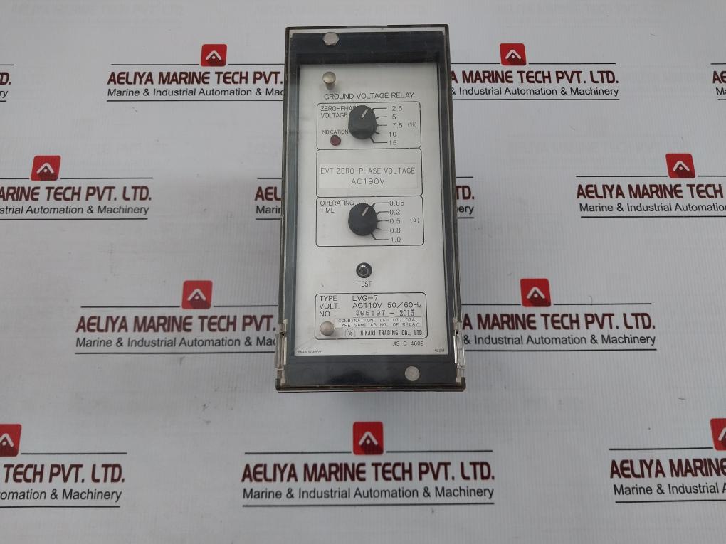 Lvg-7 Ground Voltage Relay Ac110v 50/60hz By Hikari