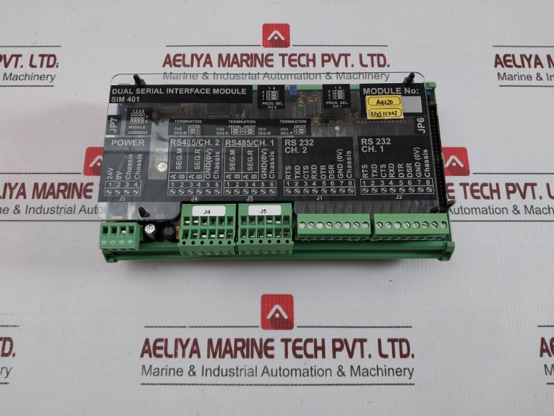 Lyngso Marine In Used Condition Dual Serial Interface Module 962.002.300/04-B