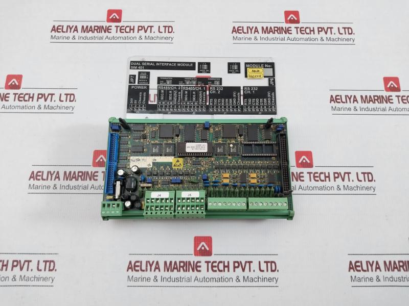 Lyngso Marine In Used Condition Dual Serial Interface Module 962.002.300/04-B