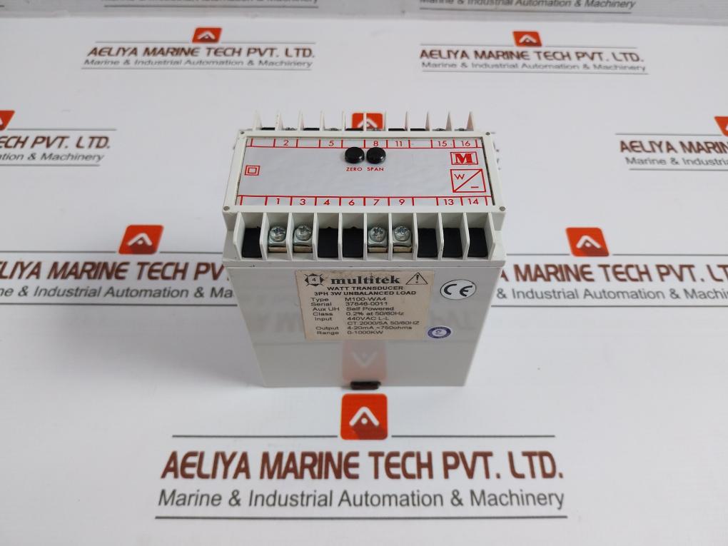 M100-WA4-Watt-Transducer-3Ph-3W-Unbalanced-Load-50-60Hz-4-20Ma-440-Vac-Multitek-210316-1
