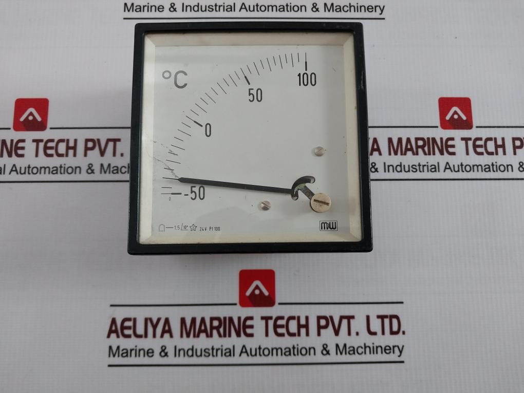 M&W Dbq 96 Analog Temperature Indicator Celsius 24V Pt100 Lt9 2X10?