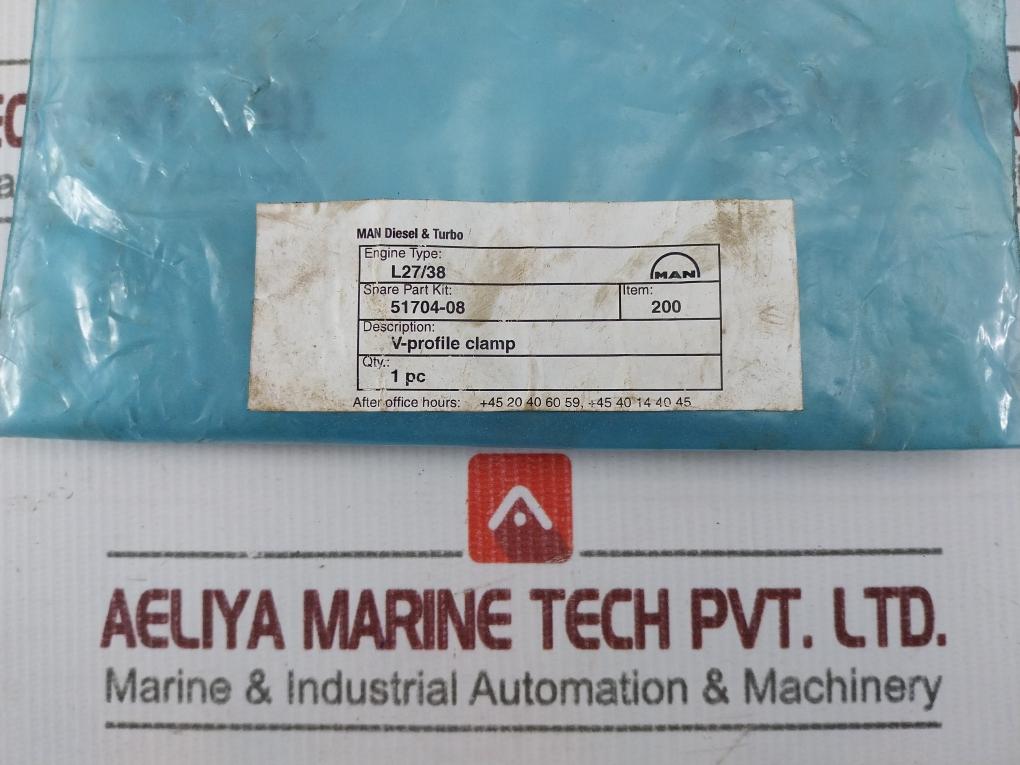 Man 51704-08 V-profile Clamp L27/38