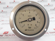 Manodruck En 837-1 Pressure Gauge -1 To 9 Bar 