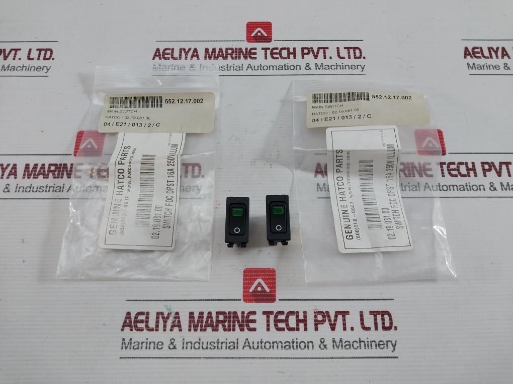 Marquardt Green Rocker Switch 250v Ac 155