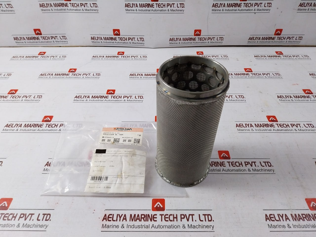 Mayekawa 30154297 Suction Filter For Compressor 8L 100A, 178, Cr76400-l8