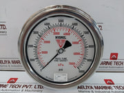 Mc Daniel 316Ss Liquid Filled Dual Pressure Gauge Rev C 0-10000 Psi/Kpa
