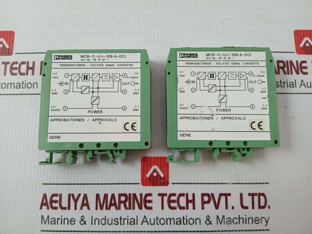 Mcr-C-U/I-10b/4-Dci Isolated Signal Converter 20...30v,55ma Brand Phoenix Contact