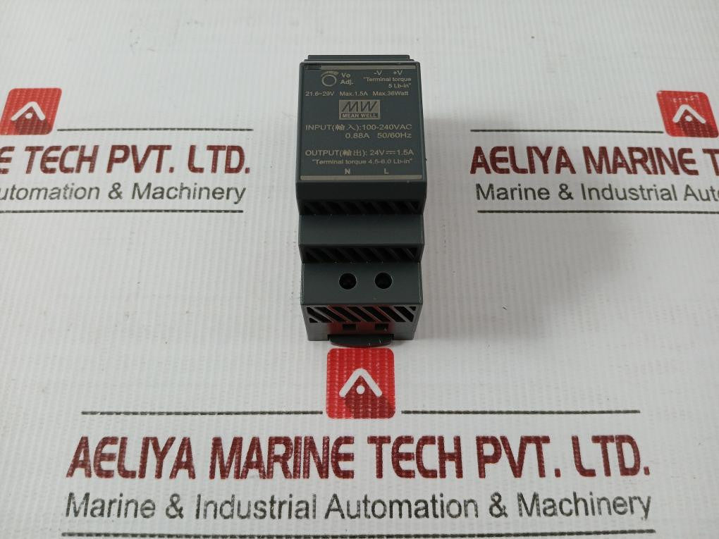 Mean-Well-Ac-Dc-Din-Rail-Power-Supply-Input-100-240vac-0-88a-50-60hz-Hdr-30-24-1