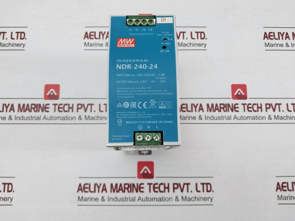Power Supply 100-240vac 2.8a Mean Well Ndr-240-24