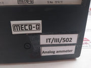 Meco-g It/Iii/502 Analog Ammeter 0.5-5/10A