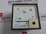 Meco-v S96 Ac Moving Iron Din Panel Ammeter & Voltmeter 0-300V