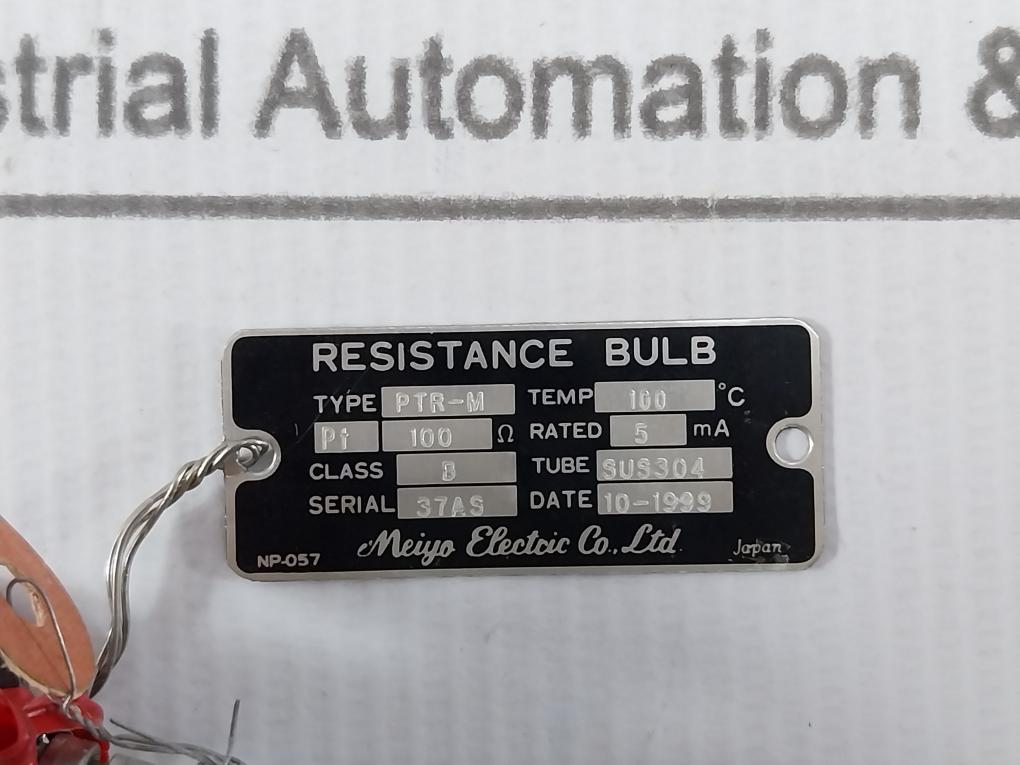 Meiyo Electric Ptr-m Resistance Bulb Pt 100 Ohm Sus304 100°C – Aeliya ...