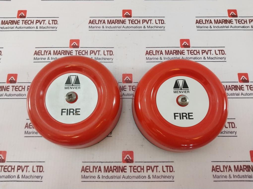 Menvier Fire Alarm Red Bell, 24V Dc
