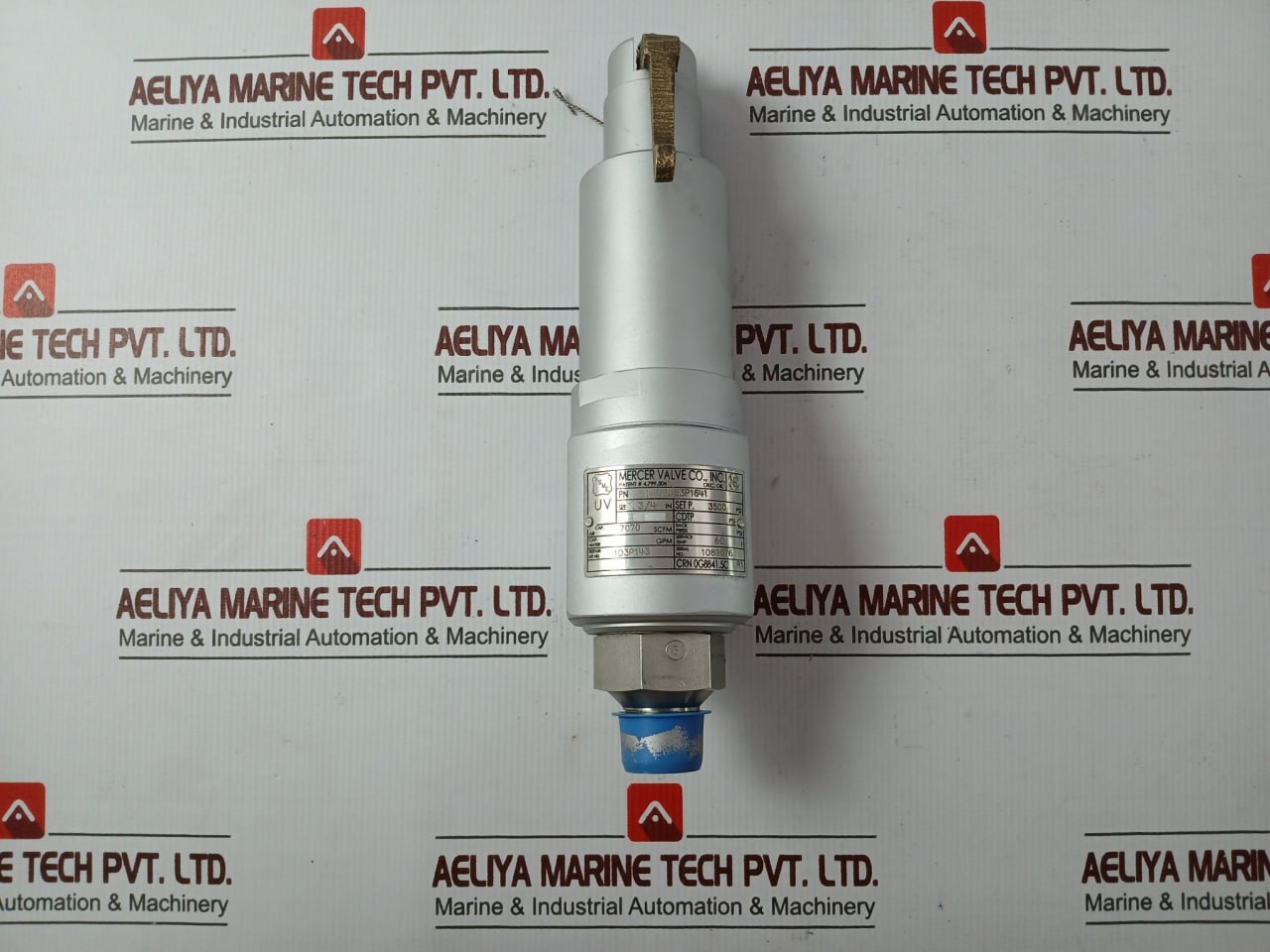Mercer 91-m2D63P1641 Pressure Relief Valve 7070 Scfm,3500 Psi