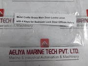 Metal Crafts Brass Main Door Locks Lever With 4 Key For Bedroom Lock Door