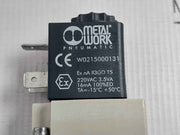 Metal Work 7021020100 Pneumatic Solenoid Valve -15°C +50°C 10 Bar 220Vac 3.5Va