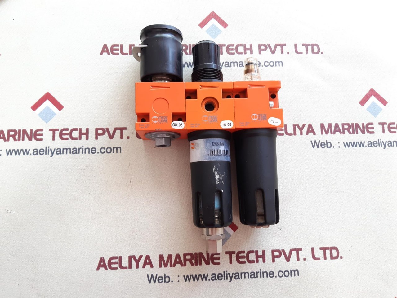 Metal Work Pneumatic 18Bar 50°C Semi-autodrain Frl